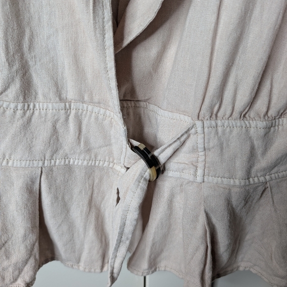 Free People Jonie Linen Blend Jacket sz S NWT - Picture 5 of 7